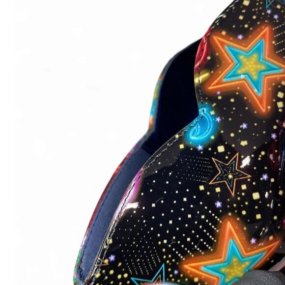 Christian Louboutin Hot Chick 100mm Patent Starlight Heel Neon Pumps Size EU 37 - Picture 7 of 12